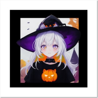 Enchanting World: Portrait of a Young Witch Girl Posters and Art